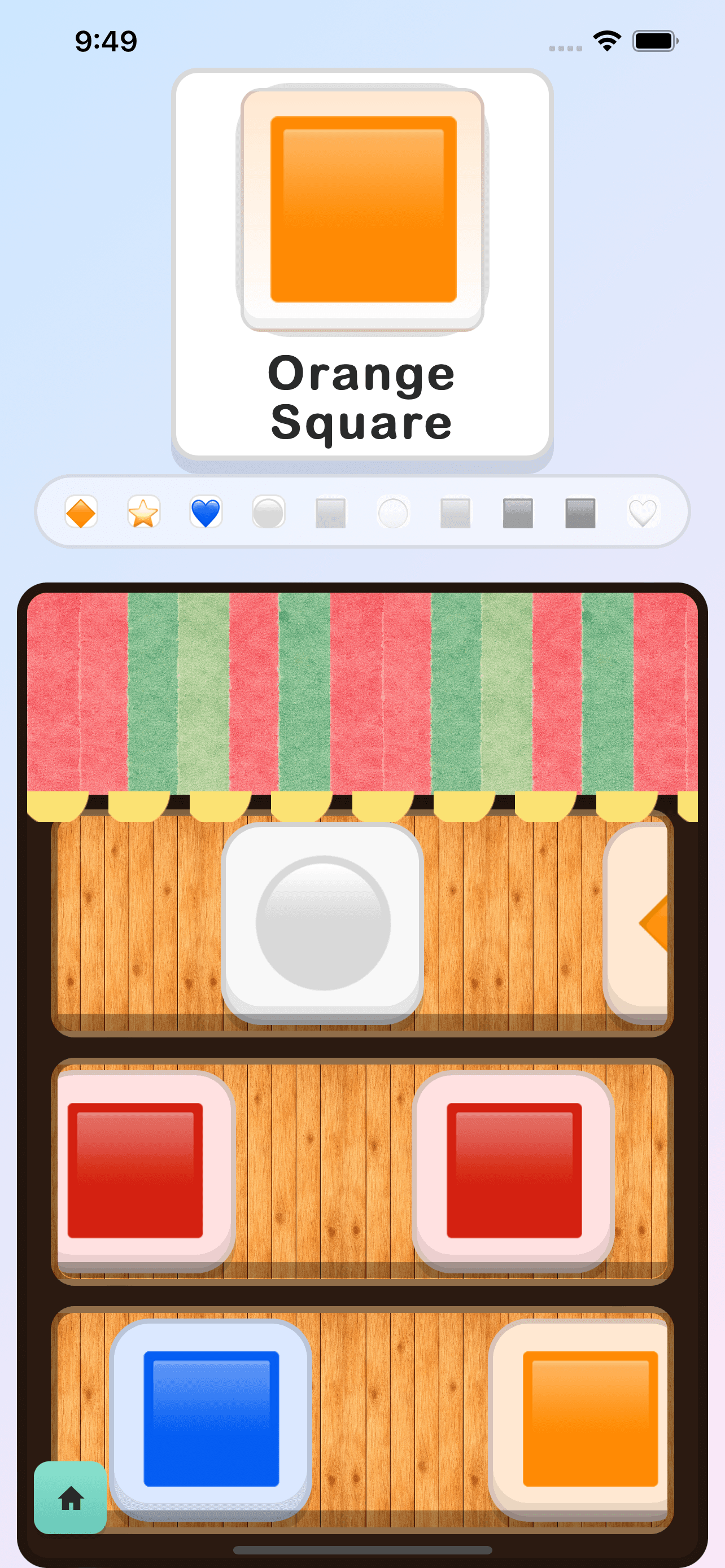 SaySafari checkout area showing scanned items and receipt progress.